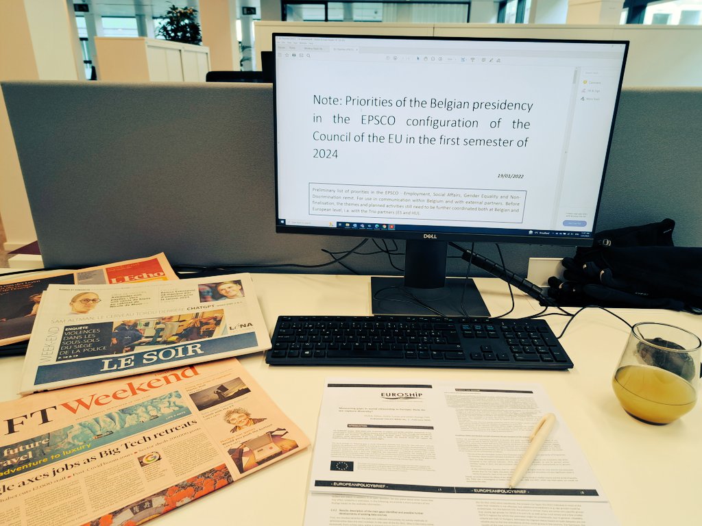 AGREEMENT on the Belgian social and employment priorities for EU Presidency 2024🌹validated by all Belgian federal ministers in EPSCO, this note will be our negotiations basis for an ambitious EU Social Agenda 2024-2029! #SocialEurope #TeamVandenbroucke 🇪🇺🌹🇧🇪