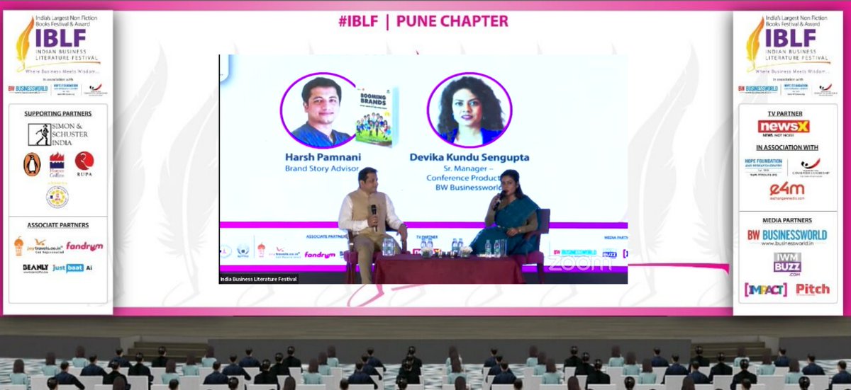 BWBusinessworld's tweet image. Live: @pamnani_harsh, Brand Story Advisor discussing his book 'Booming Brands Vol. 2' with  Devika Kundu Sengupta, Sr. Manager – Conference Production BW Businessworld, at Indian Business Literature Festival #PuneChapter #IBLF 

Join On: bwevents.co.in/india-business…
