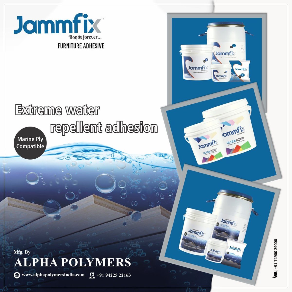 ibais_hardware's tweet photo. Alpha Polymers (Hyderabad)
For enquiry via WhatsApp click:
https://t.co/tsse8pq04G
Mr. Abhishek Toshniwal - +91 94225 22163
#adhesive #adhesivechemical #adhesivegumpaste #premiumadhesive #woodenchemical #repellentadhesion
.
@IBAISMEDIA https://t.co/GLoUxk0Je7