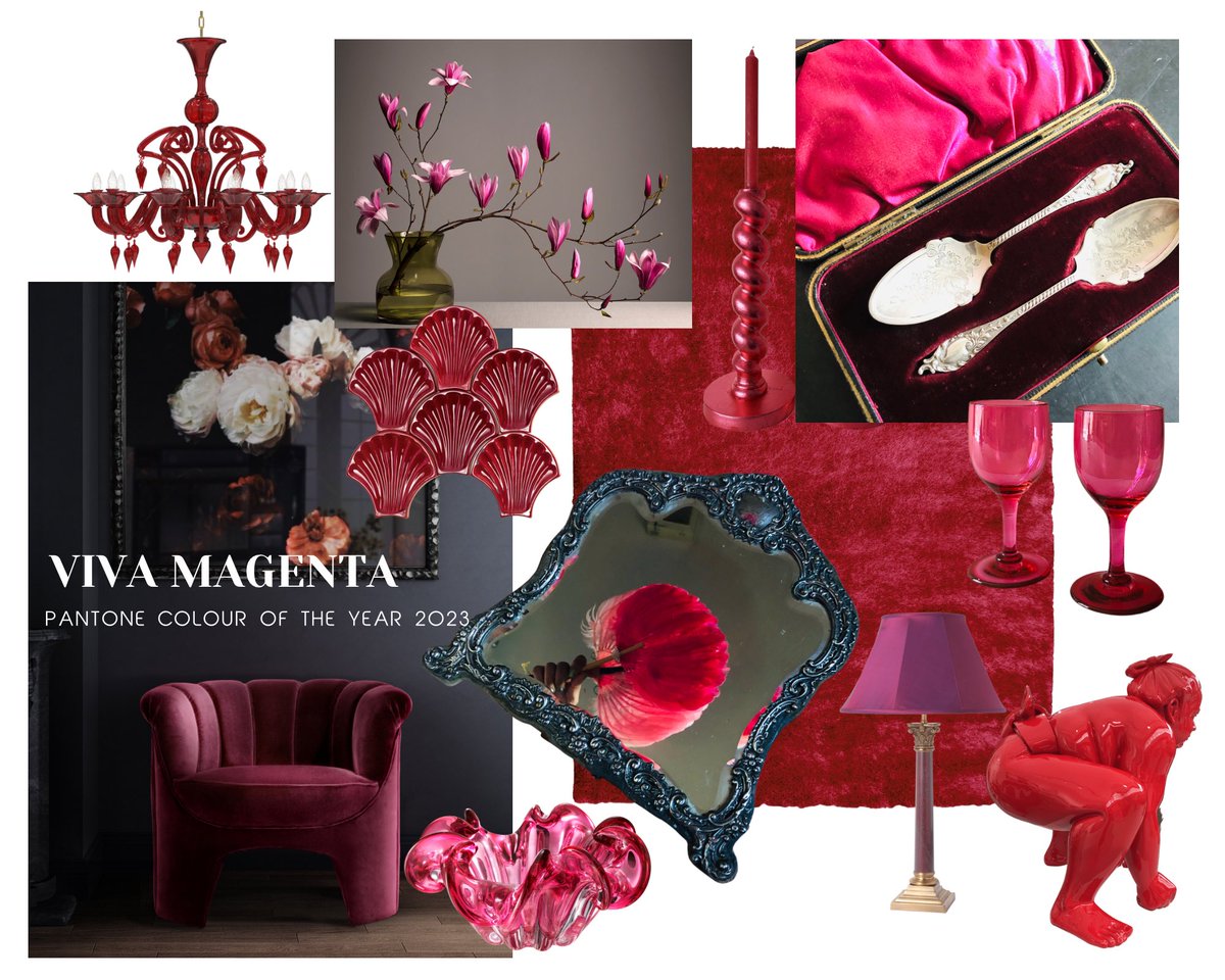 InfoAffair's tweet image. #Pantone Colour of the Year 2023  #TrendBlog

theurbanvintageaffair.com/blogs/news/pan…

#VivaMagenta is a powerful and versatile colour that is sure to inspire creativity and evoke strong emotions in homeware #antiques, #fashion and design in 2023. Read and be inspired by the blog 👍