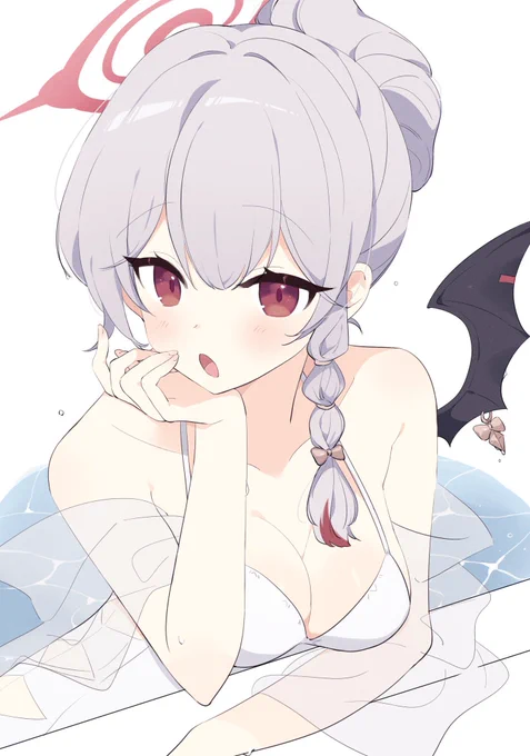 水着ハルナも待ってます絶対引きます#ブルアカ 