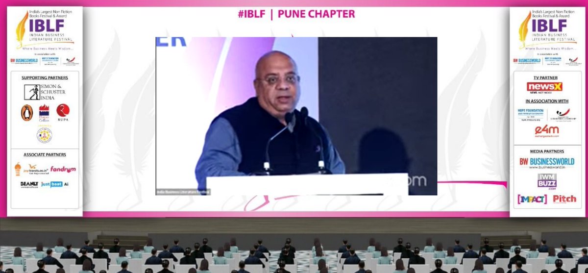 BWBusinessworld's tweet image. Live: Dr. @anuragbatrayo, Editor-in-Chief &amp;amp; Chairman, BW Businessworld Group &amp;amp; Founder, @e4mtweets speaking at Indian Business Literature Festival #PuneChapter #IBLF 

Join On: bwevents.co.in/india-business…