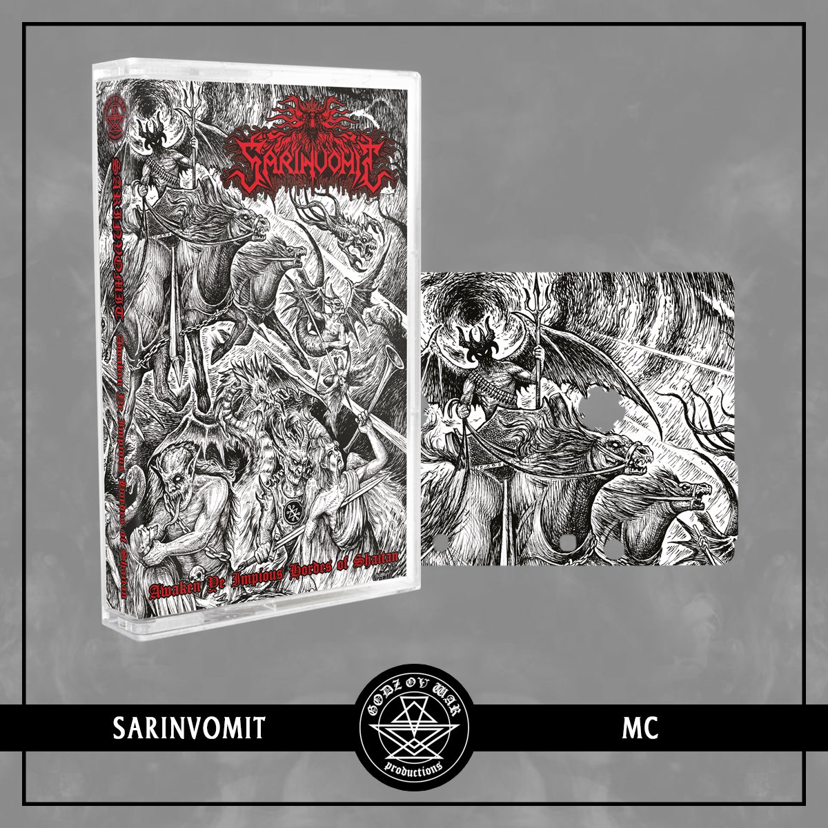 GodzOvWar's tweet photo. [REVIEW] SARINVOMIT "Awaken Ye Impious Hordes of Shaitan"

READ: https://t.co/U9pLOuuW1A

LISTEN: https://t.co/wyITY8gv7M

#sarinvomit #review #newalbum #cassette #blackmetal #deathmetal #godzovwarproductions https://t.co/4JWCtx7gqn