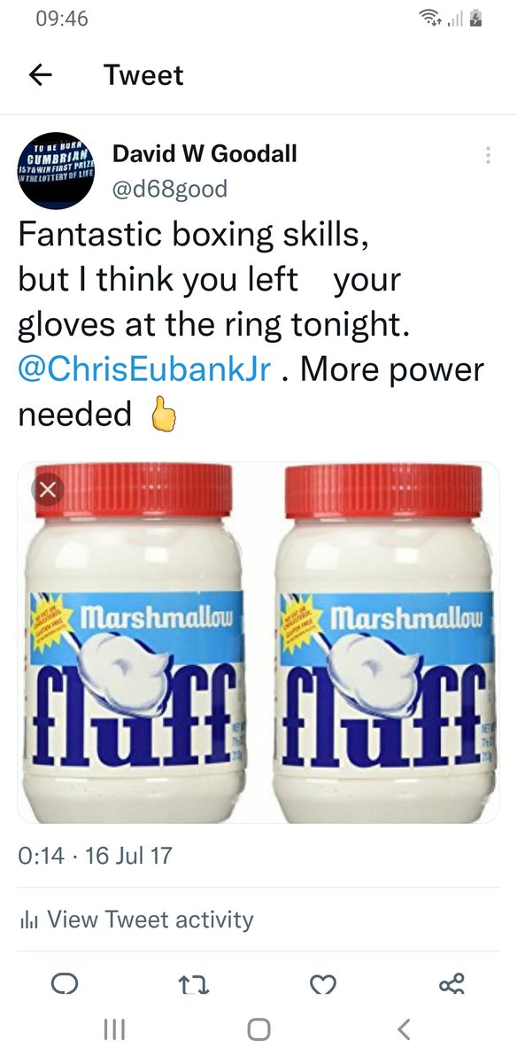 d68good's tweet photo. My tweet from 2017, some maybe look good but think I've got an eye for a decent boxer or a bang average one. @ConorNigel @ChrisEubankJr https://t.co/GHX8oOGTg4