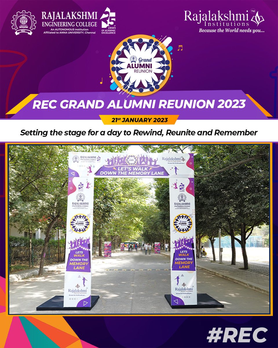 myrecchennai's tweet photo. The REC Grand Alumni Reunion was an unforgettable event!
#GrandAlumniReunion #MemorableMoments #TimeToReconnect
#alumni #RecAlumni2023 #reunion #REC #Rajalakshmiinstitutions #RajalakshmiEngineeringCollege #EngineerTheFuture #EngineerYourFuture #Engineering #ExperienceREC https://t.co/nweunX1Ts1