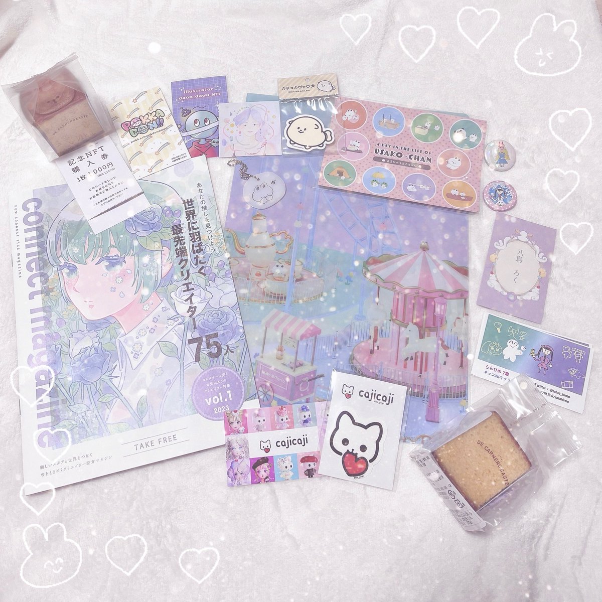 Rin_nft_'s tweet photo. はじめてNFTイベントに行きました〜🥰💗
お話してくださった方々ありがとうございました💘お会いできて嬉しかったです🫶🏻
ルクアイーレでまた夏に開催予定とのことでまた参加したいです❤️‍🔥😍
(自分の名刺無くしちゃったから���しく作ろうかな…🥺

#NFT冬の展覧会　#nft
#ニュースタア来店しました https://t.co/wcBBlGIAbp