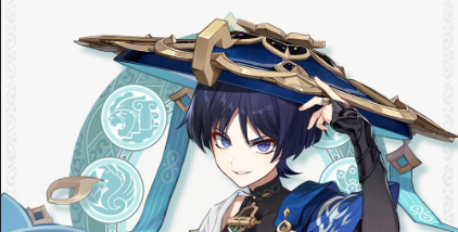 1boy armor bangs blue eyes blue hair hat japanese clothes  illustration images