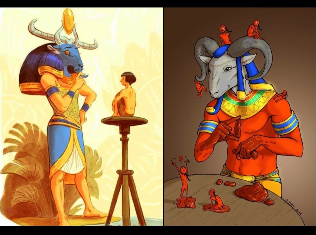antinousgaygod's tweet photo. 🪷 22 Jan is The Day of Making Way for #Khnum, ram-headed Egyptian deity who creates each human and their KA from Nile clay on his potter's wheel. He guards Aswan Cataracts &amp; oversees the Inundation. #Chnum also reveals treasures, ore and gems hidden deep in the Earth. 🪷 https://t.co/zAnpUHoFwr
