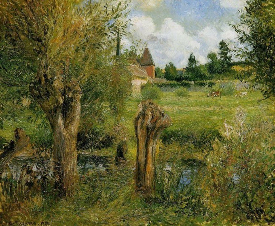 allontanarsio's tweet photo. Camille Pissarro's garden paintings https://t.co/7x1cXpCp8v