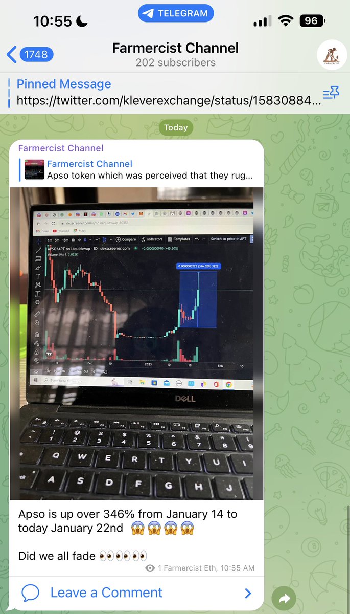 Farmercist's tweet image. Amazing pumps from @apsocoin I wonder what the devs are cooking behind the scenes 👀… I’m loving #Apso now more nd more I just bought some more this early morning 

Let’s go @apsocoin