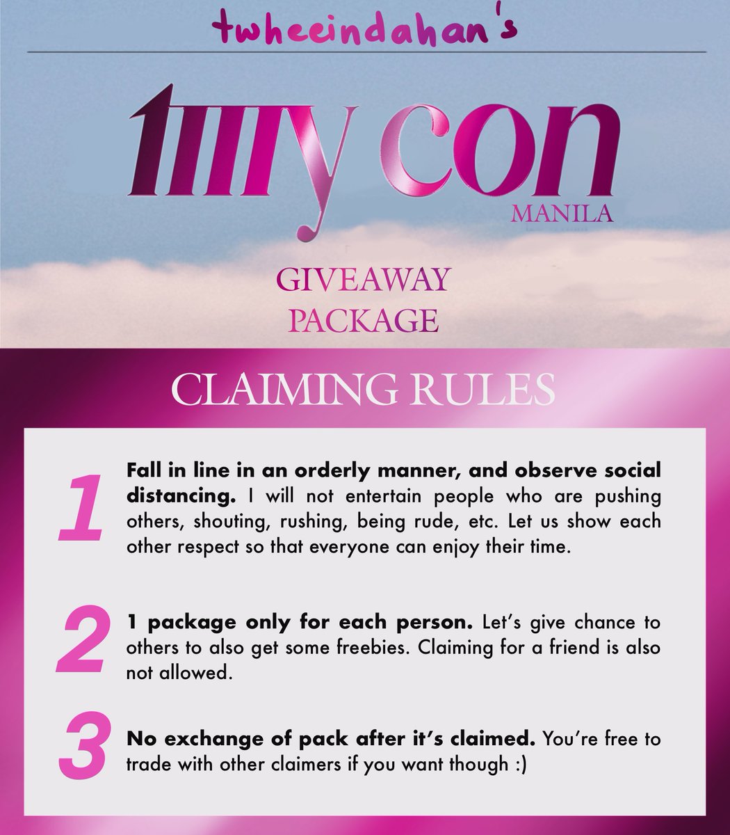 _twheeindahan's tweet photo. [#MAMAMOOinPH] [#MYCONinMNL]

MyCon Manila Freebies
[Twheeindahan’s Giveaway Package]

🔸Package content details🔸

2023.02.12 RELEASE ✔️
Time: TBA
Location: TBA https://t.co/pn9s3qNHh3