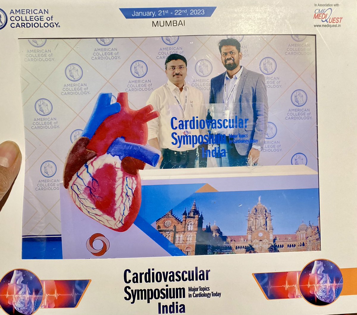 BhavanPentaMD's tweet photo. Excellent talks, great timing and good case examples and practical points. We had an terrific academic feast at #CVSymposium #ACCIndia @ACCinTouch @noshreza @NMHheartdoc @HeartDocSadiya @NMHheartdoc @GBarnesMD @RonBlankstein https://t.co/QNgtj1kiT1