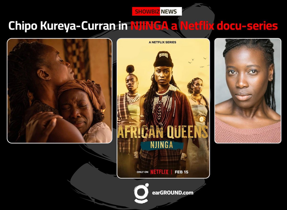SHOWBIZ NEWS | earGROUND – UK based Zimbabwean actor Chipo Kureya-Curran plays a supporting role in the forthcoming Jada Pinkett Smith produced series Njinga. Chipo Kureya is an actor working on stage and screen. She is the founder and director of Bantu Creatives. <a href="/DameChipo/">Chipo Kureya-Curran</a>