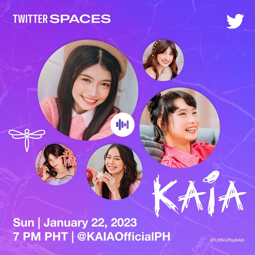 KAIAOfficialPH's tweet photo. [KAIA Live]

Chat with KAIA tonight on their Twitter Space ❣
7 PM PHT

Follow KAIA on Twitter
📌https://t.co/NcqkMXnJ1O

Stream 'TURN UP' in all digital streaming platforms
📌https://t.co/d7xugMWlNl

KAIA TURN UP SPACE
#KAIA #TURNUPbyKAIA https://t.co/37T4xYiFLI