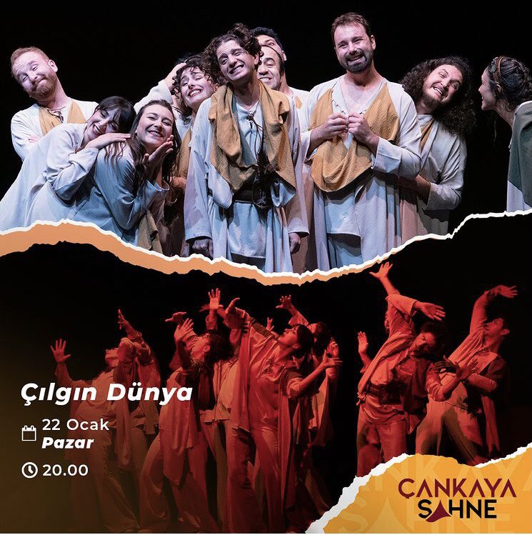 “Çılgın Dünya” Bu Akşam 20.00😋

@KulisSanat @cankayasahne 
#ÇılgınDünya #LopedeVega 
#Ankara #Tiyatro #Komedi