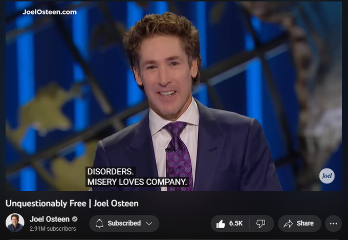 157,759 views  17 Jan 2023  #JoelOsteen
God is about to shift things in your favor. What’s limited you in the past is not going to limit you anymore.

🛎 Subscribe to receive weekly messages of hope, encouragement, and inspiration from Joel! http://bit.ly/JoelYTSub

Follow #JoelOsteen on social 
Twitter: http://Bit.ly/JoelOTW 
Instagram: http://BIt.ly/JoelIG 
Facebook: http://Bit.ly/JoelOFB

Thank you for your generosity! To give, visit https://joelosteen.com/give