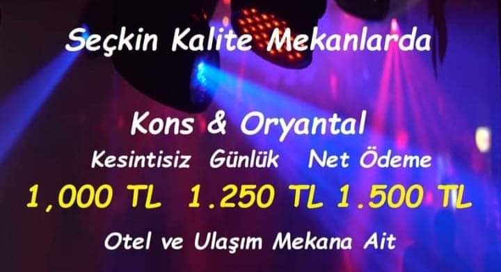 KonsIlanlar's tweet image. #KONS #DANSCI #BAYAN #ARKADAŞLAR #GÜNLÜK 2️⃣0️⃣0️⃣0️⃣🔥2️⃣5️⃣0️⃣0️⃣🔥 YEVMİYE PANSİYON AKŞAM YEMEGİ GECE ÇORBASI SSK MEKANA AİT İLETİŞİM #İZMİRMENAJERLİK ☎️0️⃣5️⃣3️⃣9️⃣3️⃣3️⃣6️⃣2️⃣5️⃣9️⃣7️⃣