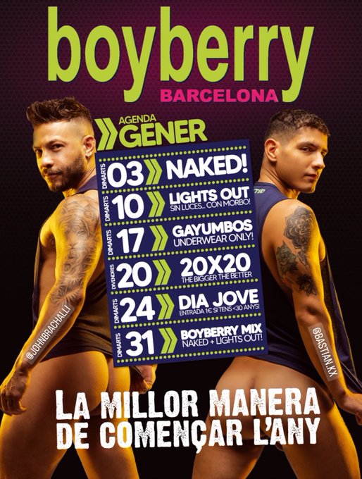 Aun queda mucho enero por delante! No te pierdas todo lo que tenemos preparado para ti! 

#gaybcn #gaybarcelona