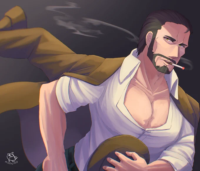 #オリキャラは性癖の見本市わりといろんなの(おじさん)描いてる? 