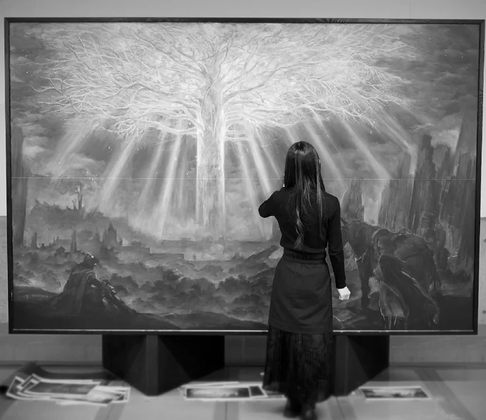2×3m Chalk on blackboard  #ELDENRING