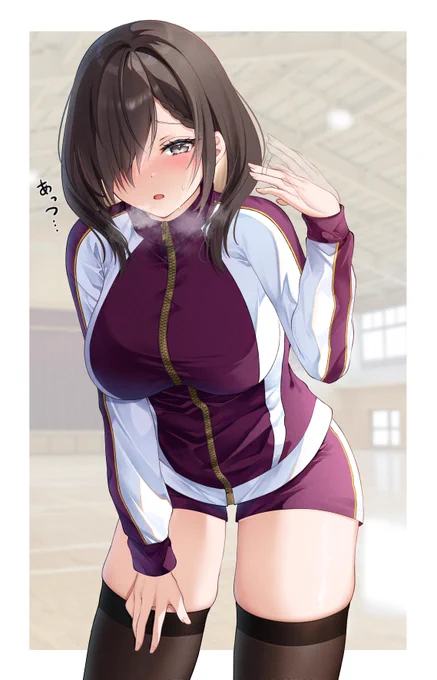 体育が終わって暑くなっちゃった地味子 
