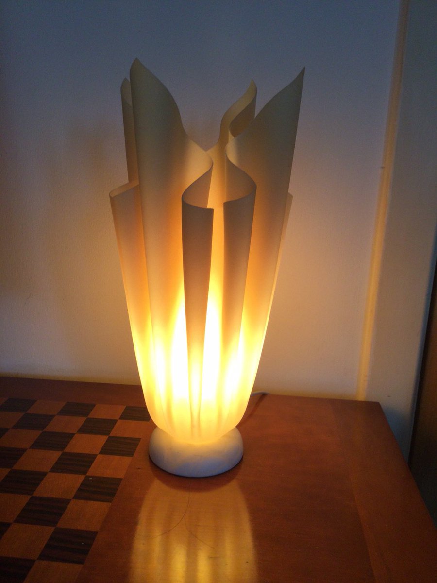 In our #etsy shop: Vintage Georgia Jacob, Ophélie Flaming Torch DesignerTable Lamp Light Marble Base, 1970’s #midcenturydesign #decorativeuseful #interiordesign #georgiajacob  etsy.me/3iRBioa