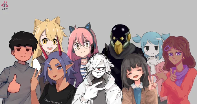 Special Weekly Drawing Session || Group Photo#ArtistOnTwitter #oc #originalcharacter 