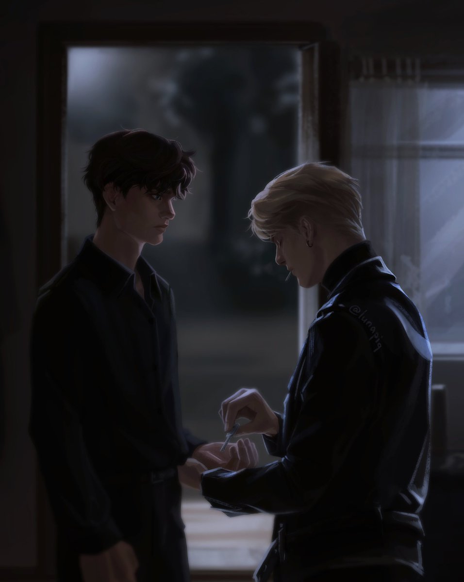 lunapiqs's tweet photo. Thinking about what the first drawing of the year with foxes I would like to create — I immediately remembered the scene with the keys 🤧
key, home. part 1
#andreil #aftg #neiljosten #andrewminyard https://t.co/Veof61OFCl