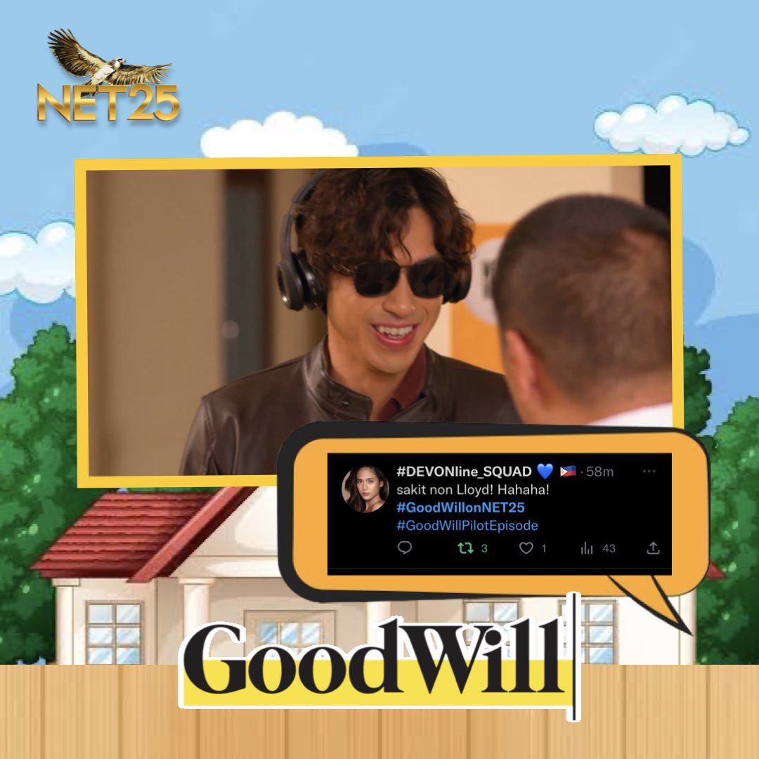 alvfilmsentert1's tweet photo. Nakakataba ng puso naman ang mga feedback ng ating viewers ng Good Will! Maraming salamat sa mga sumubaybay mga ka-Goodwill magkita-kita tayong muli sa susunod na linggo 4:00-5:00PM π€π»#GoodwillOnNet25 #GoodwillPilotEpisode https://t.co/SFdk88WJvd