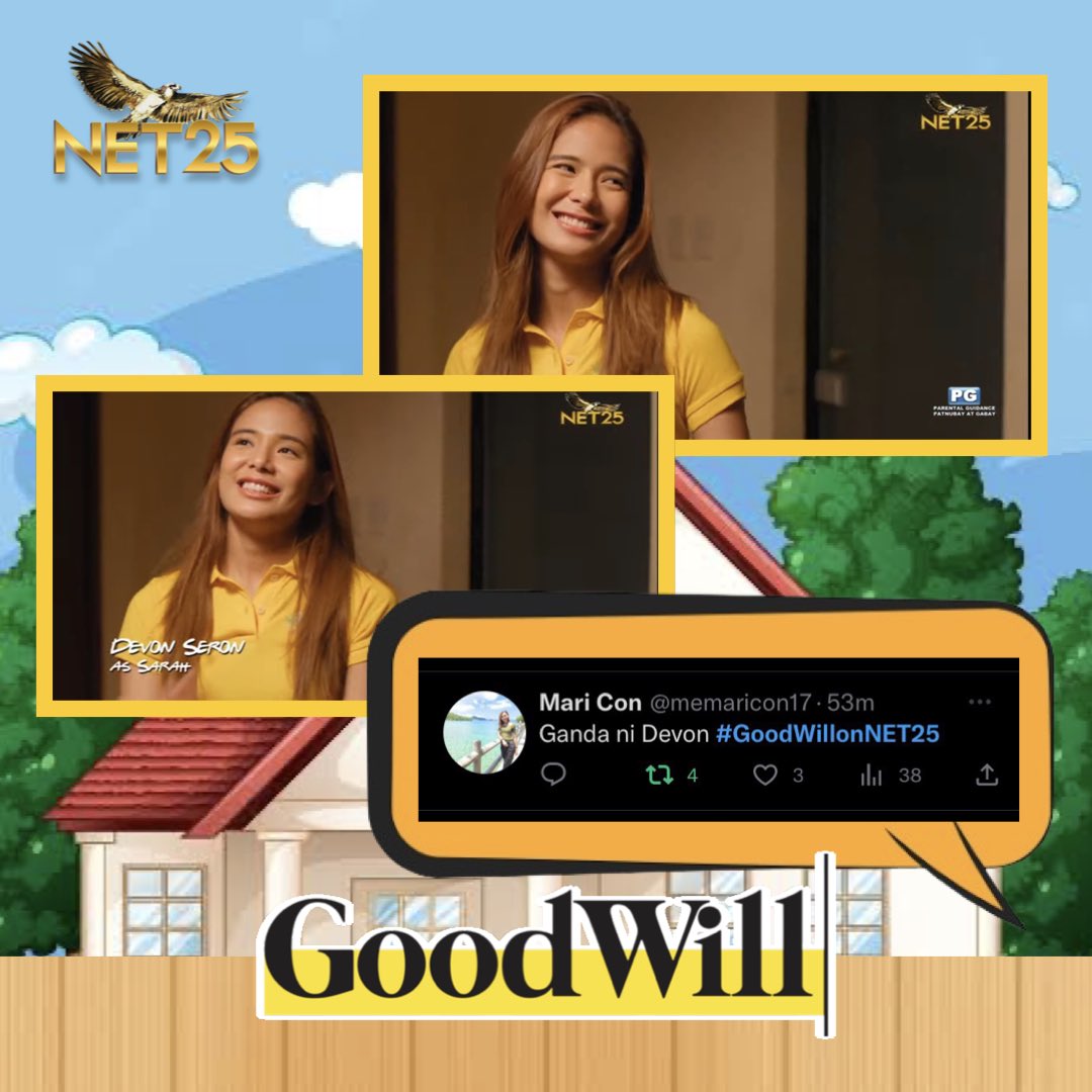 alvfilmsentert1's tweet photo. Nakakataba ng puso naman ang mga feedback ng ating viewers ng Good Will! Maraming salamat sa mga sumubaybay mga ka-Goodwill magkita-kita tayong muli sa susunod na linggo 4:00-5:00PM π€π»#GoodwillOnNet25 #GoodwillPilotEpisode https://t.co/SFdk88WJvd