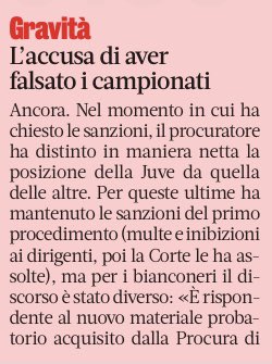 ZZiliani's tweet image. Cari @andreaabodi ministro sport e @giomalago pres. CONI, ora che la Corte d’Appello ha certificato che gli illeciti della #Juventus “hanno impattato su più campionati falsificandoli” vogliamo restituire la refurtiva a #Napoli (4), #Roma (3), #Milan e #Inter (1)?
Retwitta se vuoi