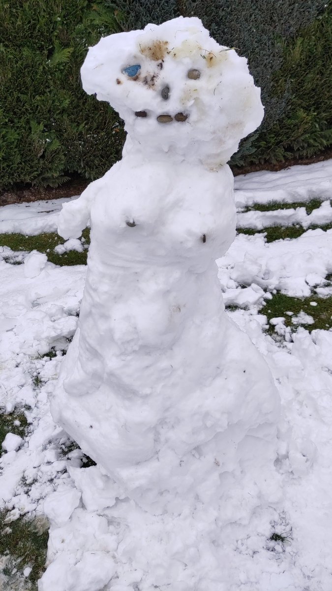 DiverBeardedDad's tweet photo. Mit Kindern im Schnee #schneetrex und #Schneefrau Fantasie der Kinder läuft... https://t.co/vw6UAgquX6