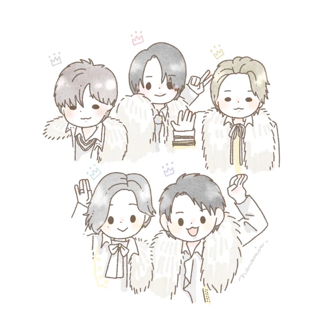 《ショート動画更新!》King&amp;Princeのみなさんを描いてみました…!リクエストいただきありがとうございますぜひ動画、みてねー!⠀キンプリのみなさん、描いてみた! #shorts   