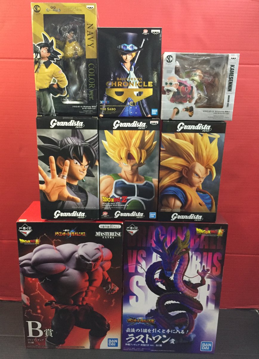 Yamashirokaihou's tweet photo. #ワンピース #ドラゴンボール フィギュア買取ました。
海外正規品フィギュア等入荷しました!
#ONEPIECE #DRAGONBALL #grandista #造形天下一武道会 #魂豪示像 #造形王頂上決戦 #BWFC #VSオムニバス #MASTERLISE #MASTERSTARSPIECE #MSP https://t.co/BxSGraLyrP