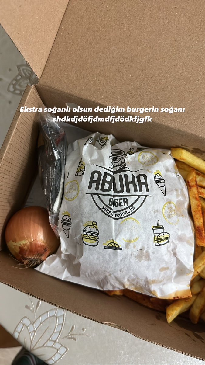 kurgu olduğunu düşünenler burgeri soğansız yiyodur