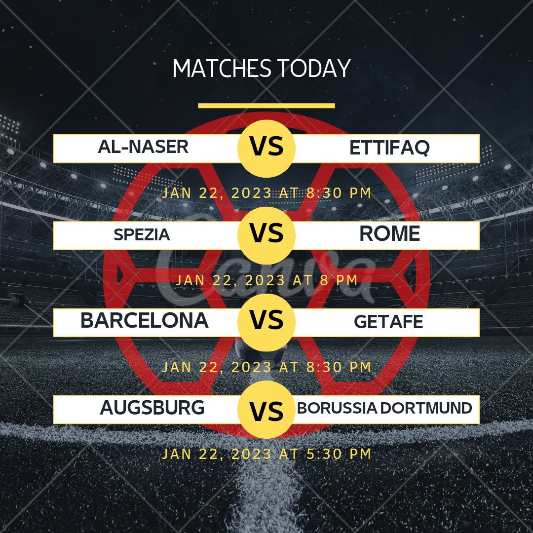 The most prominent matches today
We will witness #Cristiano_Ronaldo's first match in the #Saudi League, and his #Spanish rival for the lead, Kono Meaning