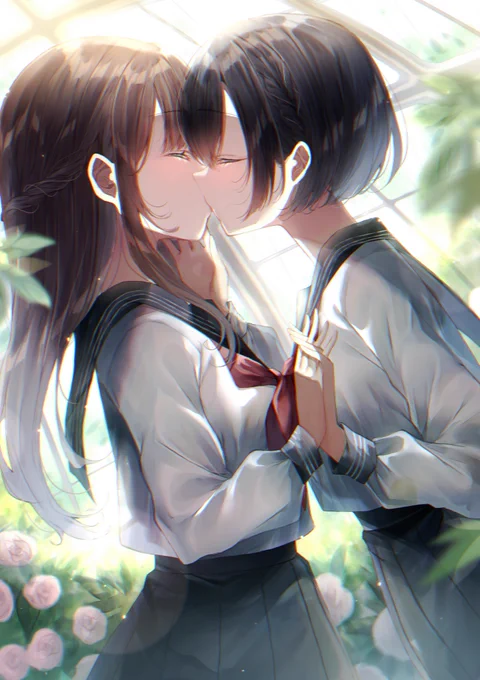 ふたりだけの特別。学生百合のイラスト特集 | pixivision 様でこちらのイラストを紹介していただきました!ありがとうございます! 