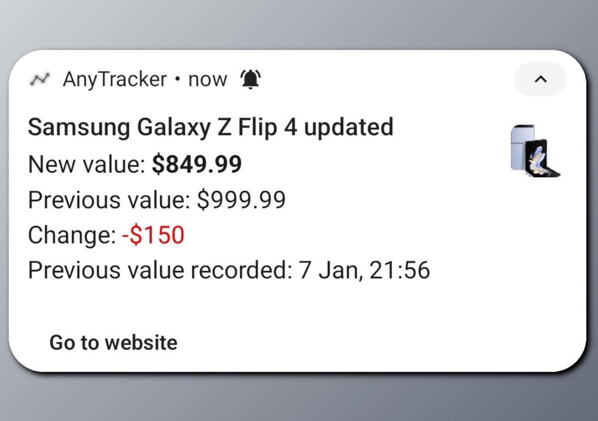 anytracker's tweet photo. Just like that, AnyTracker saved you $150! AnyTracker will notify you when the price of a product changes.

Never miss a sale again. https://t.co/DKdmE8FhO1