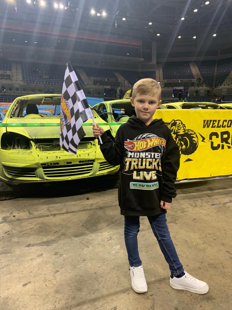 jamesxander50's tweet photo. Only way to spend a Sunday morning. #hotwheelsmonstertruckslive. https://t.co/83KFS67sYf