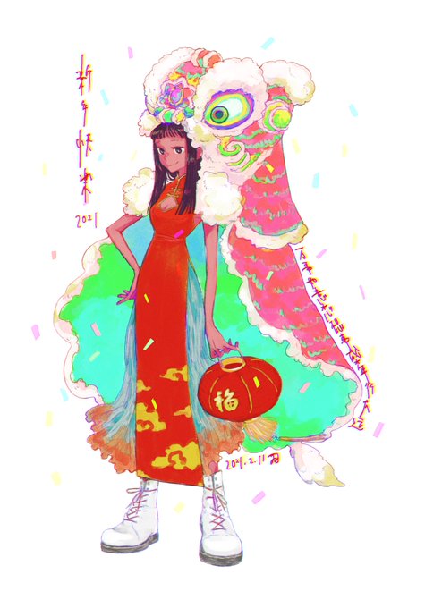 「china dress red dress」 illustration images(Latest)｜3pages