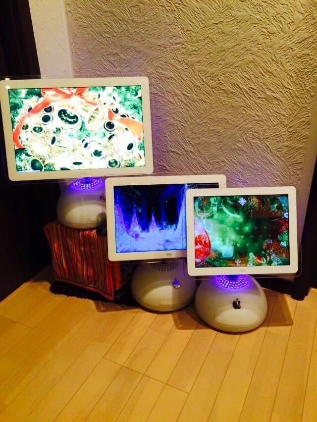 laundry038_yas's tweet image. 只々、大福(iMac G4)を愛でる休日♪
#iMacG4