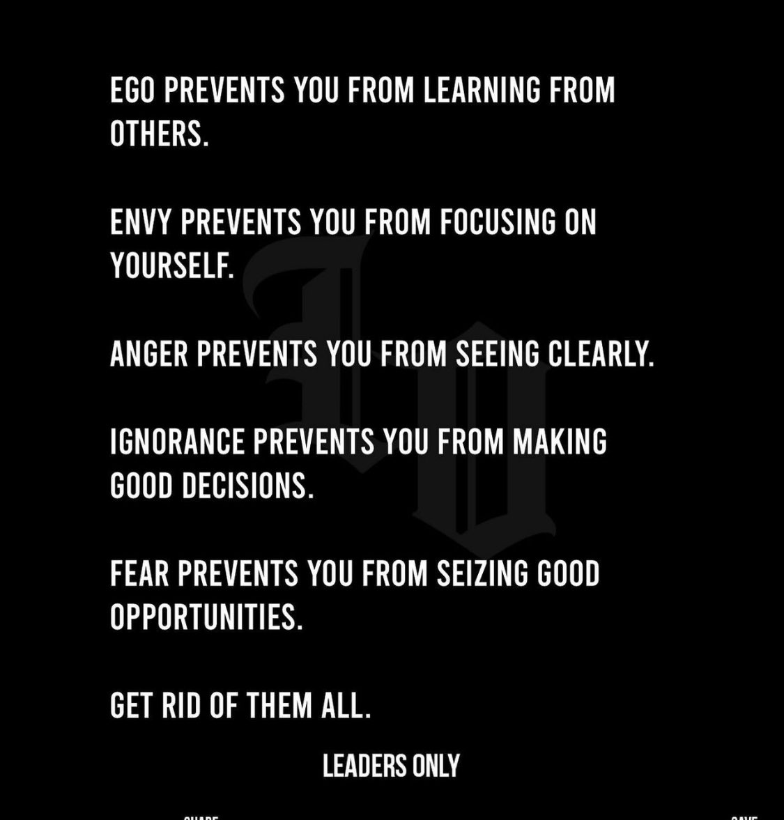 chrisodeneal's tweet photo. Ego, envy, anger, ignorance,and fear are all the enemy of greatness… g we t rid of them all.. #bossvoiceonly #leadersonly #southeasthustlers #ihxtennessee #betterandbetter https://t.co/MuaasiE7QE