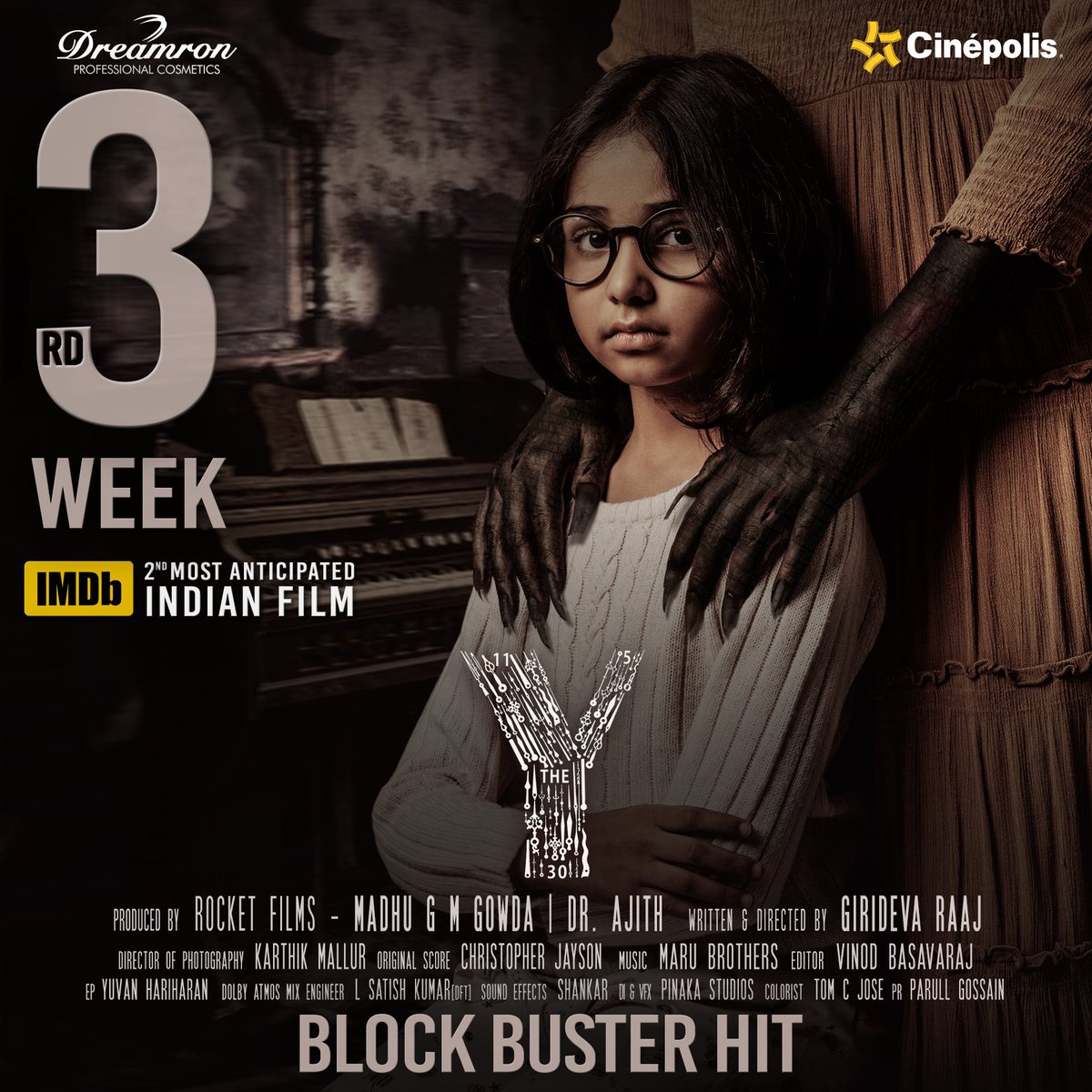 GiridevaRaaj's tweet photo. Thank you each and everyone who watched the movie, appreciated and supported us at every stage...A filmaker is happy only when his film received well by the audience...not else can bring him the joy.❤🙏
#TheY #theyhindimovie #Dreamron #rocketfilms #they #Cinepolis #INOX #PVR https://t.co/fDBzHtquK9