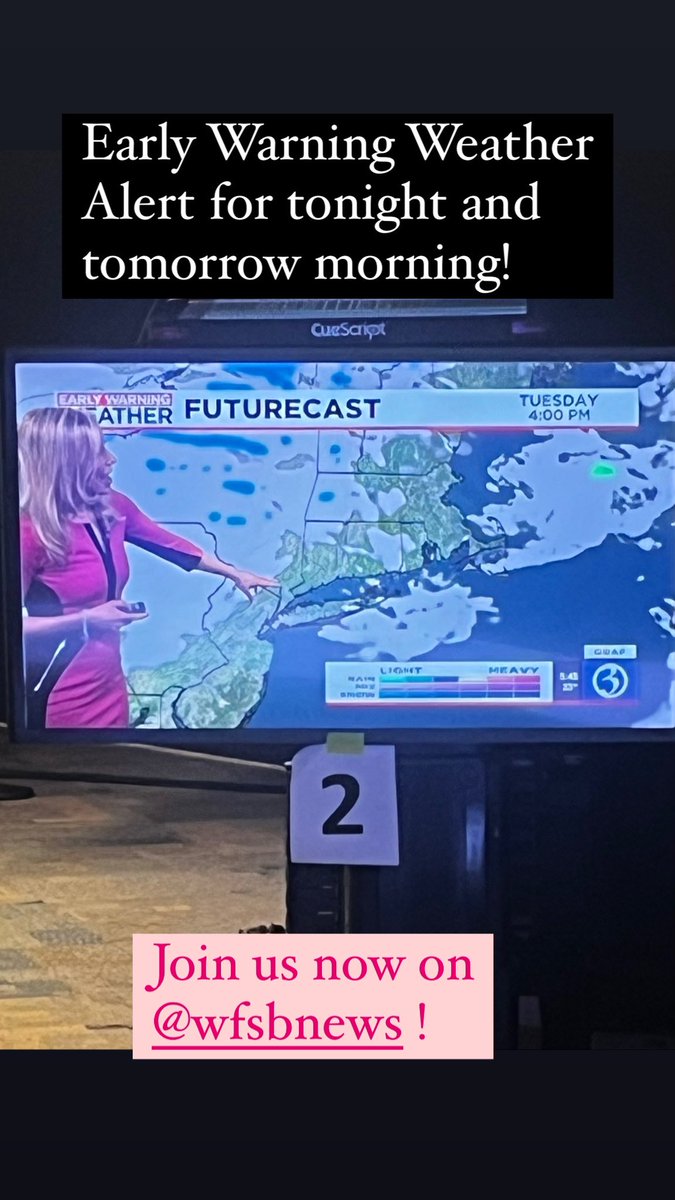 Good Morning!   Grab a cup of ☕️ and join us on <a href="/WFSBnews/">WFSB Channel 3</a>  !  <a href="/LorinOnTV/">Lorin Richardson</a> is tracking rain and possible snow for tonight and tomorrow morning !