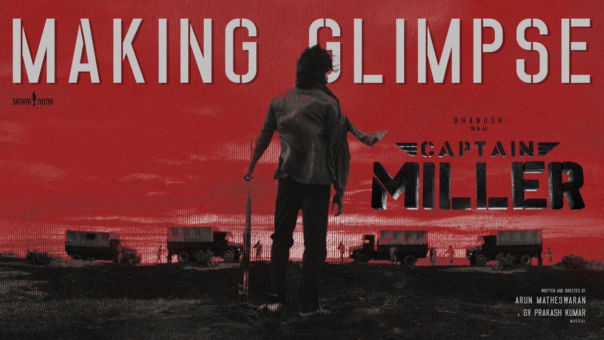 For all the #CaptainMiller Fans , here is the Making Glimpse 🔥

 Shoot in Progress 📽️💥

youtu.be/W1A3LikfQzY

<a href="/dhanushkraja/">Dhanush</a> <a href="/ArunMatheswaran/">Arun Matheswaran</a> <a href="/NimmaShivanna/">DrShivaRajkumar</a> <a href="/sundeepkishan/">Sundeep Kishan</a> <a href="/priyankaamohan/">Priyanka Mohan</a> <a href="/gvprakash/">G.V.Prakash Kumar</a> <a href="/highonkokken/">John Kokken</a> <a href="/nivedhithaa_Sat/">Nivedhithaa Sathish</a> <a href="/dhilipaction/">Dhilip Subbarayan</a>