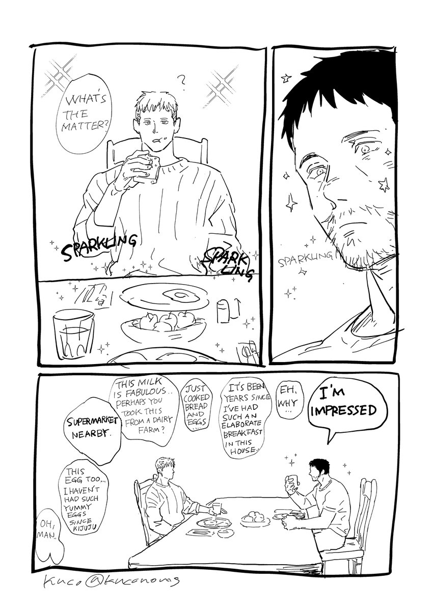 I made the English version of NIVANFIELD EVERYDAY LIFE「BREAKFAST1,2」

※Read from top Right to bottom left 