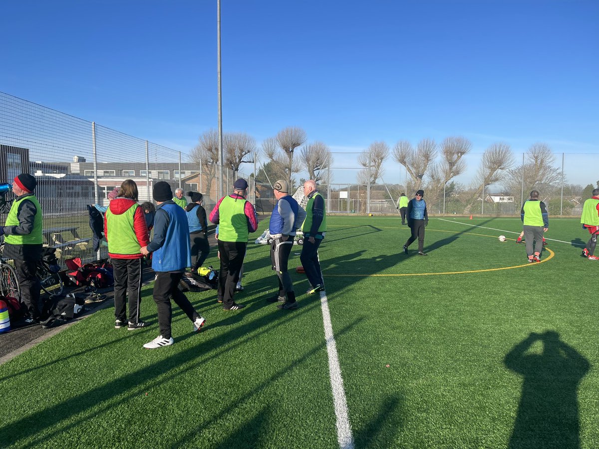 regentwalkingfc's tweet image. Same game different venue for our training at a hour later 10am till 11am today on the Colne Schools pitches. Enjoyable session by everyone.#walkingfootball #brightlingsea