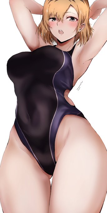 競泳水着宮森さんです、高画質や透け差分はFANBOXに投稿してますhttps://t.co/b2tkORhWFS 