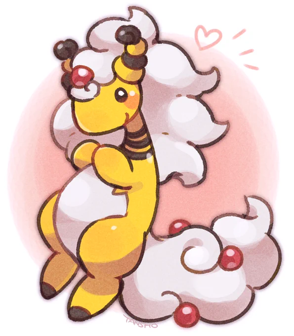 メガデンリュウのもふもふが恋しい季節! #ポケモン版深夜の真剣お絵描き60分一本勝負 