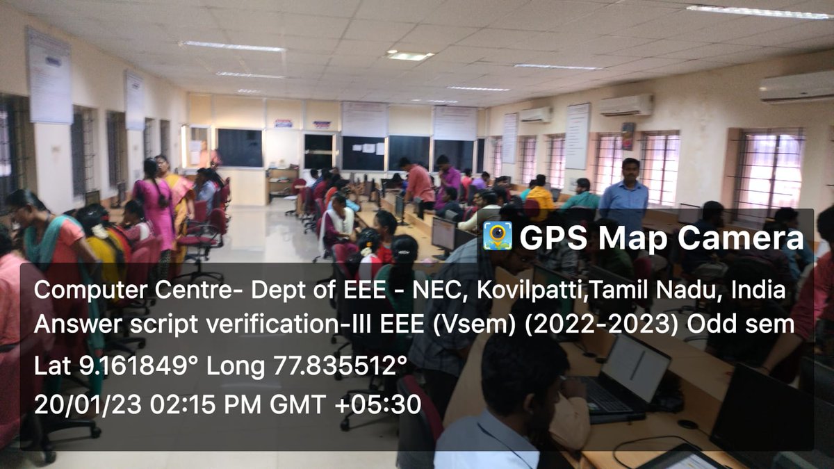 hod_eee_nec's tweet photo. End Semester Paper Verification by IIl year EEE...!!
@NECKVP  
#ThinkEEEthinkNEC #necplacement #NECAlumni #Nationalengineeringcollege #engineeringcollege #kovilpatti #tuticorin #tirunelveli #kanyakumari #tamilnadu #placement2023 #engineeringadmission2022 #endsemester #Autonomous https://t.co/rg2umgdufl